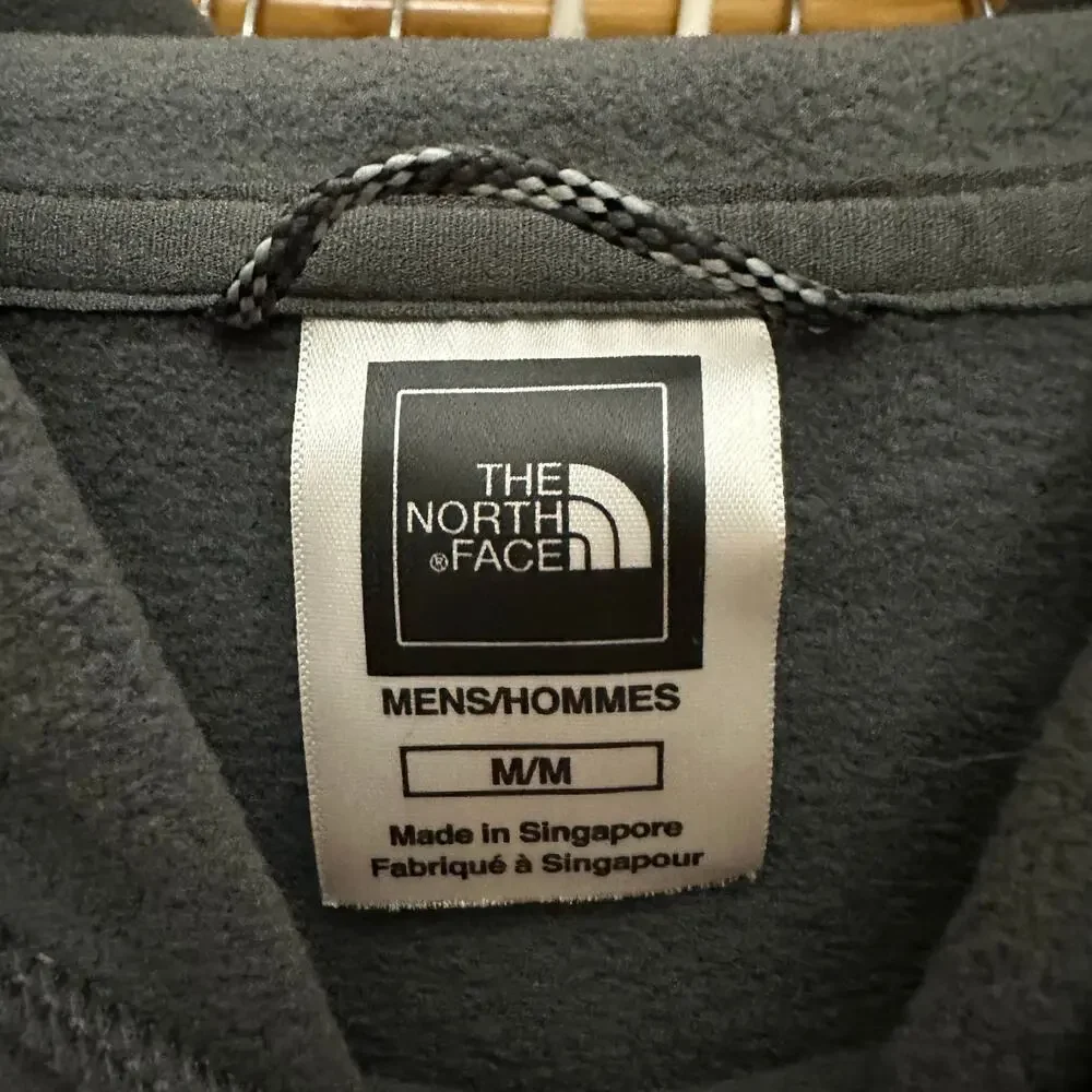 THE NORTH FACE MEN'S DOME LOGO GRAY HOODED SWEATSHIRT PULLOVER SIZE‎ Medium